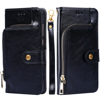 Zipper Bag PU + TPU Horizontal Flip Leather Case with Holder & Card Slot & Wallet & Lanyard For iPhone 13(Black)-garmade.com