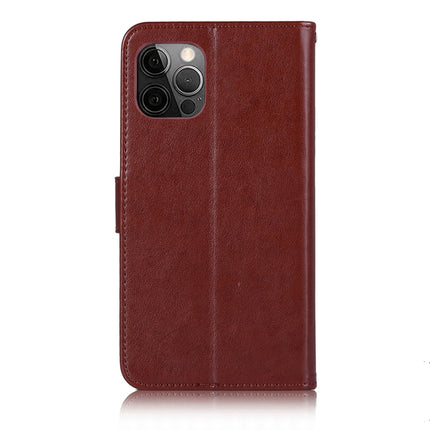 Wind Chime Owl Embossing Pattern Horizontal Flip Leather Case with Holder & Card Slots & Wallet For iPhone 13 Pro Max(Brown)-garmade.com