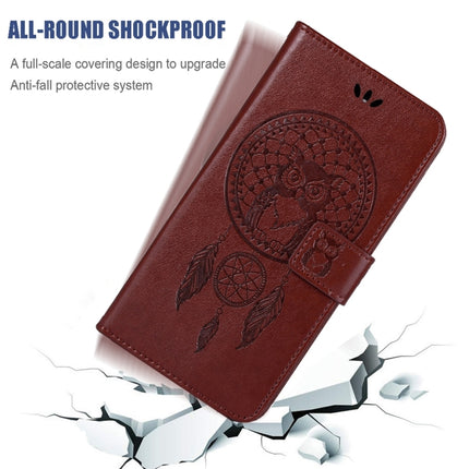 Wind Chime Owl Embossing Pattern Horizontal Flip Leather Case with Holder & Card Slots & Wallet For iPhone 13 Pro(Brown)-garmade.com