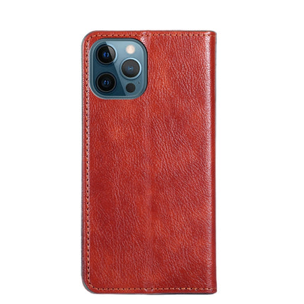 PU + TPU Gloss Oil Solid Color Magnetic Horizontal Flip Leather Case with Holder & Card Slot & Wallet For iPhone 13 Pro Max(Brown)-garmade.com