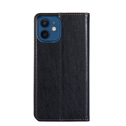 PU + TPU Gloss Oil Solid Color Magnetic Horizontal Flip Leather Case with Holder & Card Slot & Wallet For iPhone 13 mini(Black)-garmade.com