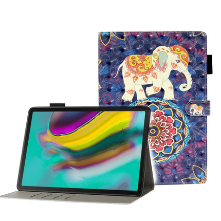 For Galaxy Tab S5e T720 3D Embossing Pattern Horizontal Flip Leather Case with Holder & Card Slots & Wallet(Elephant)-garmade.com