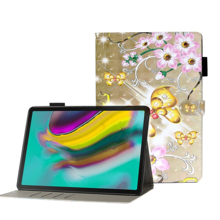 For Galaxy Tab S5e T720 3D Embossing Pattern Horizontal Flip Leather Case with Holder & Card Slots & Wallet(Gold Butterfly)-garmade.com