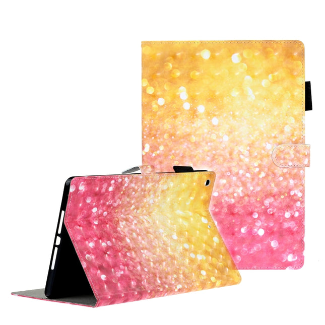 For iPad 10.2 3D Embossing Pattern Horizontal Flip Leather Case with Holder & Card Slots & Wallet(Sand)-garmade.com