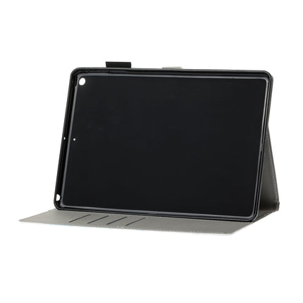 For iPad 10.2 3D Embossing Pattern Horizontal Flip Leather Case with Holder & Card Slots & Wallet(Sand)-garmade.com