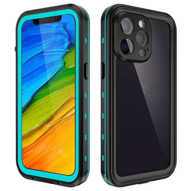 RedPepper Transparent Dot Shockproof Waterproof PC + TPU Protective Case For iPhone 13 Pro (Blue)-garmade.com