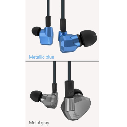 KZ ZS5 Standard Version 3.5mm Hanging Ear Sports Design In-Ear Style Wired Earphone, Cable Length: 1.2m(Grey)-garmade.com