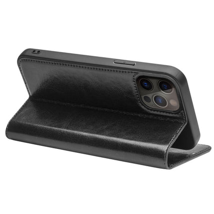 QIALINO Horizontal Flip Leather Case with Holder & Card Slots & Wallet For iPhone 13 Pro(Black)-garmade.com