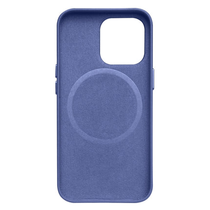 QIALINO Nappa Cowhide MagSafe Magnetic Protective Case For iPhone 13(Blue)-garmade.com