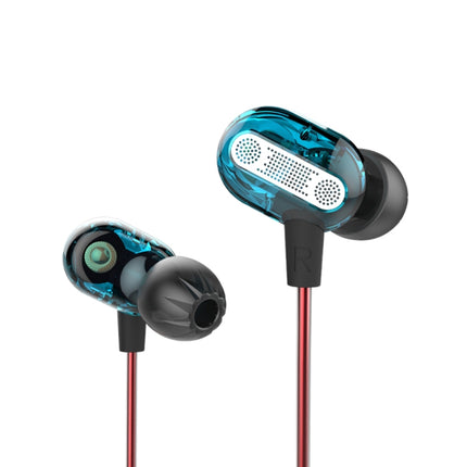 KZ ZSE Standard Version 3.5mm Plug PC Resin Material In-Ear Style Wired Earphone, Cable Length: 1.2m(Blue)-garmade.com