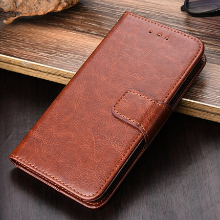 Crystal Texture Horizontal Flip Leather Case with Holder & Card Slots & Wallet For iPhone 13 mini(Brown)-garmade.com