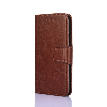 Crystal Texture Horizontal Flip Leather Case with Holder & Card Slots & Wallet For iPhone 13(Brown)-garmade.com