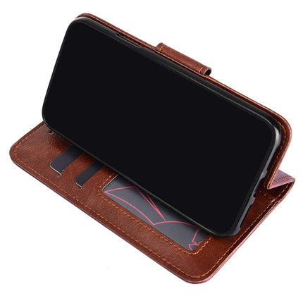Crystal Texture Horizontal Flip Leather Case with Holder & Card Slots & Wallet For iPhone 13(Brown)-garmade.com