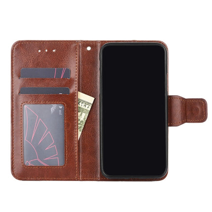 Crystal Texture Horizontal Flip Leather Case with Holder & Card Slots & Wallet For iPhone 13 Pro Max(Brown)-garmade.com