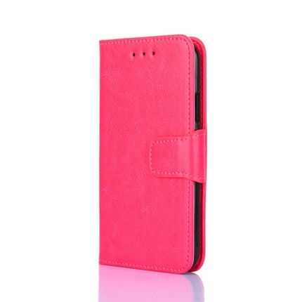 Crystal Texture Horizontal Flip Leather Case with Holder & Card Slots & Wallet For iPhone 13 Pro Max(Rose Red)-garmade.com