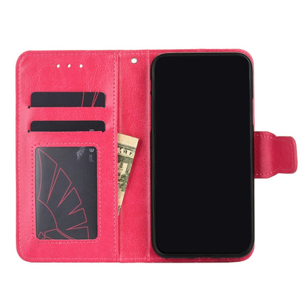 Crystal Texture Horizontal Flip Leather Case with Holder & Card Slots & Wallet For iPhone 13 Pro Max(Rose Red)-garmade.com
