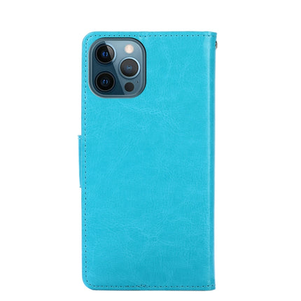 Crystal Texture Horizontal Flip Leather Case with Holder & Card Slots & Wallet For iPhone 13 Pro Max(Light Blue)-garmade.com