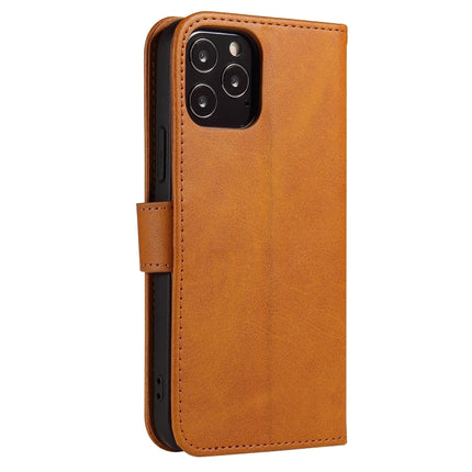 Calf Texture Buckle Horizontal Flip Leather Case with Holder & Card Slots & Wallet For iPhone 13 Pro(Khaki)-garmade.com