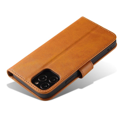 Calf Texture Buckle Horizontal Flip Leather Case with Holder & Card Slots & Wallet For iPhone 13 Pro Max(Khaki)-garmade.com