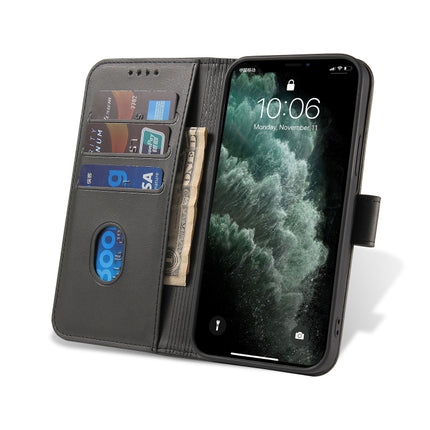 Calf Texture Buckle Horizontal Flip Leather Case with Holder & Card Slots & Wallet For iPhone 13 Pro Max(Black)-garmade.com