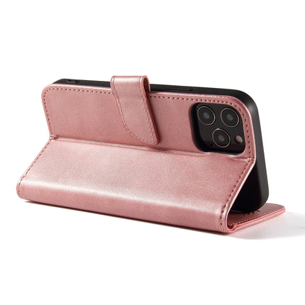 Calf Texture Buckle Horizontal Flip Leather Case with Holder & Card Slots & Wallet For iPhone 13 Pro Max(Rose Gold)-garmade.com