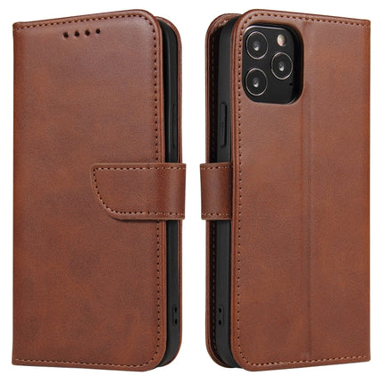 Calf Texture Buckle Horizontal Flip Leather Case with Holder & Card Slots & Wallet For iPhone 13 Pro Max(Brown)-garmade.com