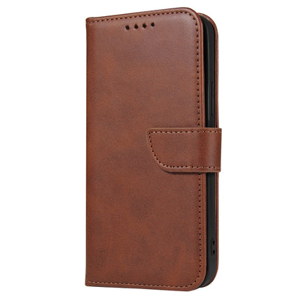 Calf Texture Buckle Horizontal Flip Leather Case with Holder & Card Slots & Wallet For iPhone 13 Pro Max(Brown)-garmade.com