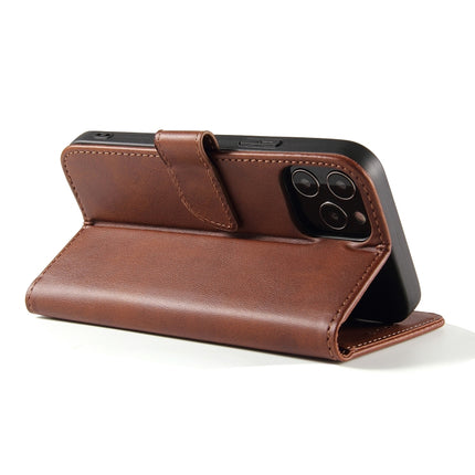 Calf Texture Buckle Horizontal Flip Leather Case with Holder & Card Slots & Wallet For iPhone 13 Pro Max(Brown)-garmade.com