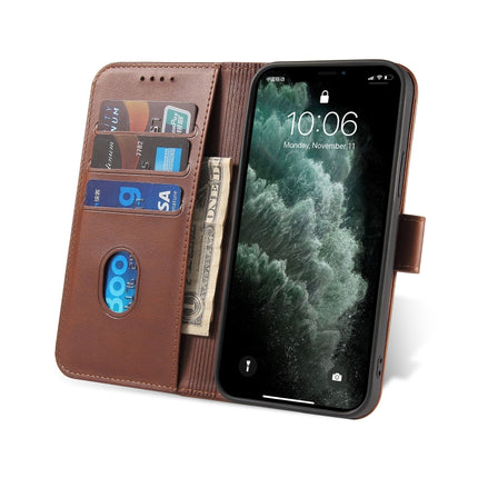 Calf Texture Buckle Horizontal Flip Leather Case with Holder & Card Slots & Wallet For iPhone 13 Pro Max(Brown)-garmade.com