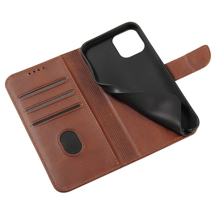 Calf Texture Buckle Horizontal Flip Leather Case with Holder & Card Slots & Wallet For iPhone 13 Pro Max(Brown)-garmade.com