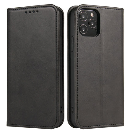 Calf Texture Magnetic Horizontal Flip Leather Case with Holder & Card Slots & Wallet For iPhone 13 mini(Black)-garmade.com
