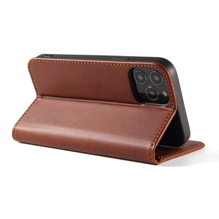Calf Texture Magnetic Horizontal Flip Leather Case with Holder & Card Slots & Wallet For iPhone 13 mini(Brown)-garmade.com