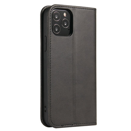 Calf Texture Magnetic Horizontal Flip Leather Case with Holder & Card Slots & Wallet For iPhone 13(Black)-garmade.com