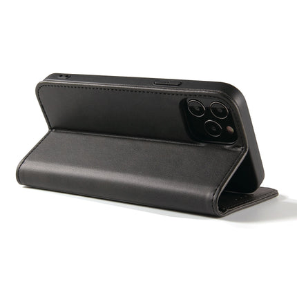 Calf Texture Magnetic Horizontal Flip Leather Case with Holder & Card Slots & Wallet For iPhone 13(Black)-garmade.com