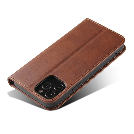 Calf Texture Magnetic Horizontal Flip Leather Case with Holder & Card Slots & Wallet For iPhone 13(Brown)-garmade.com
