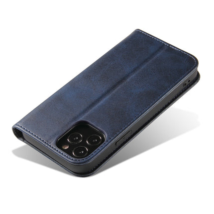 Calf Texture Magnetic Horizontal Flip Leather Case with Holder & Card Slots & Wallet For iPhone 13(Blue)-garmade.com