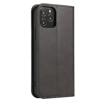 Calf Texture Magnetic Horizontal Flip Leather Case with Holder & Card Slots & Wallet For iPhone 13 Pro(Black)-garmade.com