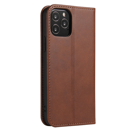 Calf Texture Magnetic Horizontal Flip Leather Case with Holder & Card Slots & Wallet For iPhone 13 Pro(Brown)-garmade.com