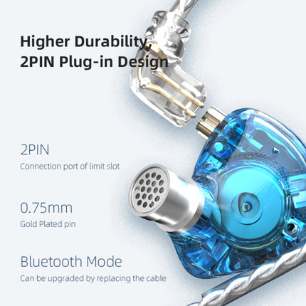 KZ ZAX 16-unit Ring Iron Sport Gaming In-ear Wired Earphone, Standard Version(Silver)-garmade.com