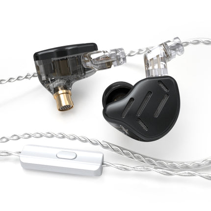 KZ ZAX 16-unit Ring Iron Sport Gaming In-ear Wired Earphone, Mic Version(Black)-garmade.com