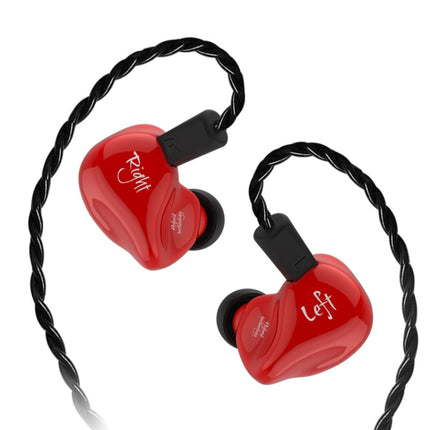 KZ ZS4 Ring Iron Hybrid Drive In-ear Wired Earphone, Standard Version(Red)-garmade.com