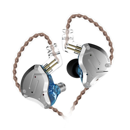 KZ ZS10 Pro 10-unit Ring Iron Gaming In-ear Wired Earphone, Standard Version(Blue)-garmade.com