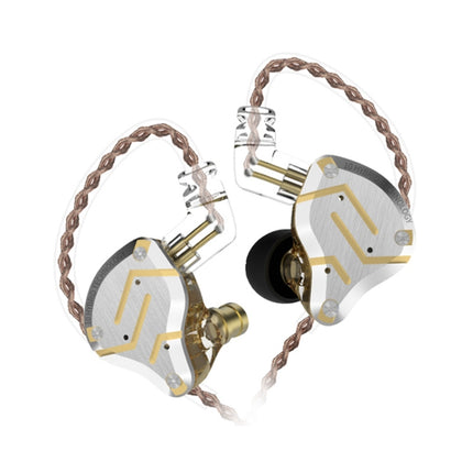KZ ZS10 Pro 10-unit Ring Iron Gaming In-ear Wired Earphone, Standard Version(Glare Gold)-garmade.com