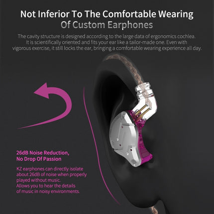 KZ ZS10 Pro 10-unit Ring Iron Gaming In-ear Wired Earphone, Standard Version(Black)-garmade.com