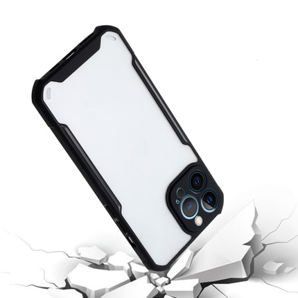 Acrylic + Color TPU Shockproof Case For iPhone 13 Pro Max(Black)-garmade.com