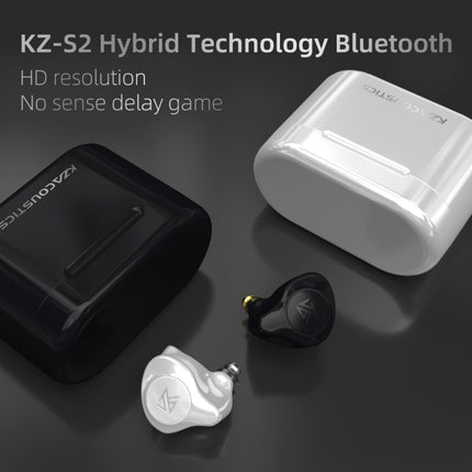 KZ S2 1DD+1BA Hybrid Technology Wireless Bluetooth Sports In-ear TWS Earphone(Black)-garmade.com