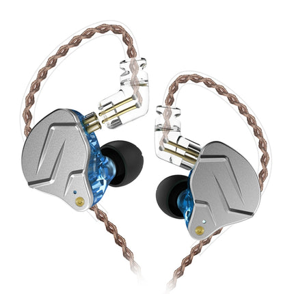 KZ ZSN Pro Ring Iron Hybrid Drive Metal In-ear Wired Earphone, Standard Version(Blue)-garmade.com
