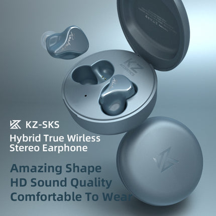 KZ SKS 1DD+1BA Hybrid Technology Wireless Bluetooth 5.2 Sports In-ear Earphone(Blue)-garmade.com