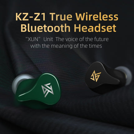 KZ Z1 1DD Dynamic True Wireless Bluetooth 5.0 Sports In-ear Earphone(Green)-garmade.com
