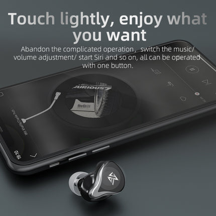 KZ Z3 Hybrid Technology 1DD+1BA Wireless Bluetooth 5.2 Sports Noise Reduction TWS In-ear Earphone(Black)-garmade.com
